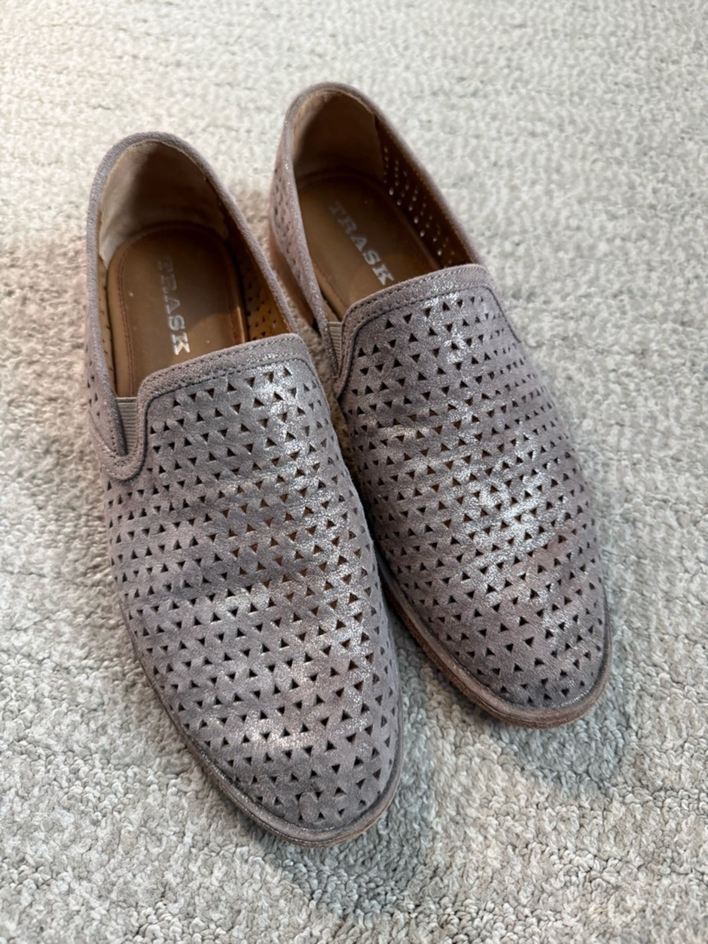Trask Perforated Slip-On Loafer Booties